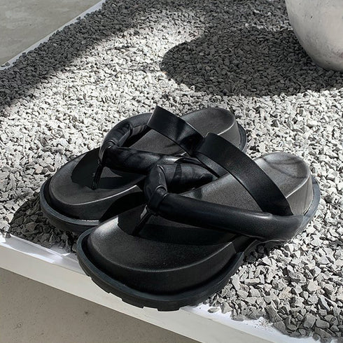 厚底トングサンダル スポーツサンダル レディース 柔らかい ビーチサンダル ボリュームソール 厚底スリッパ 痛くない フラットサンダル カジュアル 美脚 80TONGTAI-013