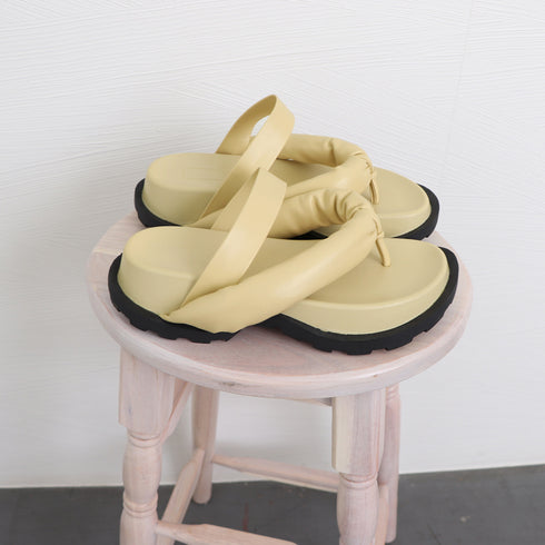 厚底トングサンダル スポーツサンダル レディース 柔らかい ビーチサンダル ボリュームソール 厚底スリッパ 痛くない フラットサンダル カジュアル 美脚 80TONGTAI-013