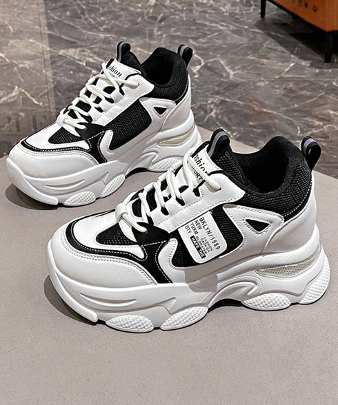 厚底ダッドスニーカー ボリューム感 美脚 レディース レースアップシューズ カジュアル インソール付き 歩きやすい靴 通勤通学シューズ 履きやすいスポーツくつ韓国 80TONGTAI-020