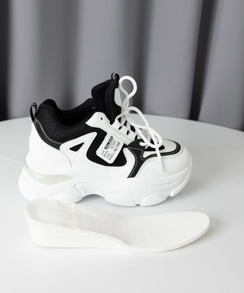 厚底ダッドスニーカー ボリューム感 美脚 レディース レースアップシューズ カジュアル インソール付き 歩きやすい靴 通勤通学シューズ 履きやすいスポーツくつ韓国 80TONGTAI-020