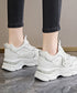 厚底ダッドスニーカー ボリューム感 美脚 レディース レースアップシューズ カジュアル インソール付き 歩きやすい靴 通勤通学シューズ 履きやすいスポーツくつ韓国 80TONGTAI-020