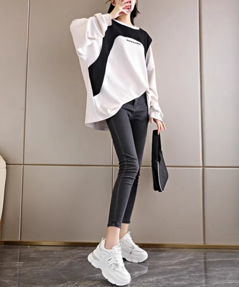 厚底ダッドスニーカー ボリューム感 美脚 レディース レースアップシューズ カジュアル インソール付き 歩きやすい靴 通勤通学シューズ 履きやすいスポーツくつ韓国 80TONGTAI-020