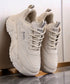 厚底ダッドスニーカー レースアップ 美脚 ボリュームスニーカー アウトドア 歩きやすいシューズ 通勤通学靴 履きやすい PUレザースニーカー カジュアルくつ 韓国 80TONGTAI-021