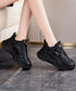 厚底ダッドスニーカー レースアップ 美脚 ボリュームスニーカー アウトドア 歩きやすいシューズ 通勤通学靴 履きやすい PUレザースニーカー カジュアルくつ 韓国 80TONGTAI-021
