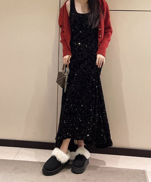 ファーサボサンダル厚底レディースモカシン もこもこ ムートンスリッポン 裏起毛ローファー 暖かいふわふわスリッポン ファーパンプス 保温防寒靴 オシャレ裏ボア冬靴 80TONGTAI-023