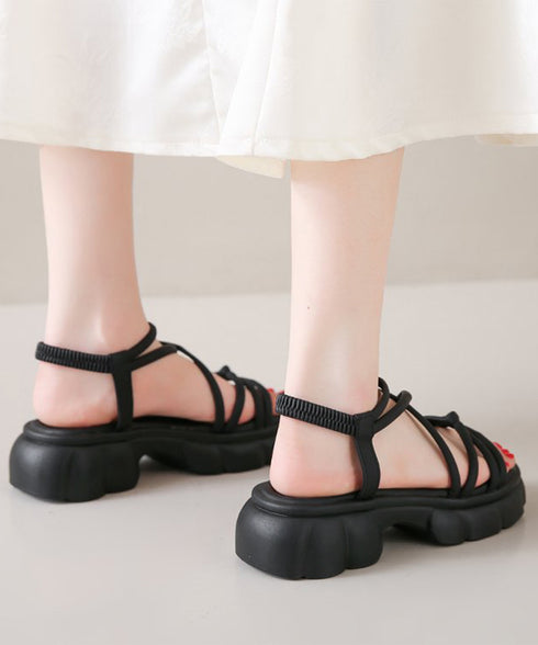 クロスストラップサンダルレディース厚底靴 大人可愛い厚底サンダル 履きやすいきれいめカジュアル夏靴 歩きやすいサマーシューズ 疲れないコンフォートサンダル 韓国風 80TONGTAI-027