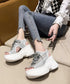 オープントゥスポーティーサンダル 厚底靴 レディース レースアップスニーカーサンダル ボリューム感 コンフォートサンダル カジュアル バルキーソール夏靴 美脚脚長 80TONGTAI-029