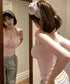 カップ付きキャミソールホルターネック夏服 レディース 胸元ギャザー ブラトップキャミフィット感 エレガントレース付きキャミ大人可愛い 韓国風見せインナーキャミ美胸 80WZL-002