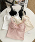 カップ付きキャミソールホルターネック夏服 レディース 胸元ギャザー ブラトップキャミフィット感 エレガントレース付きキャミ大人可愛い 韓国風見せインナーキャミ美胸 80WZL-002
