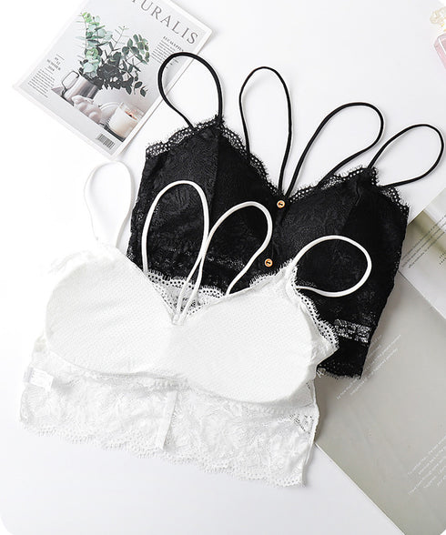 カップ付きキャミソール 総レースインナー レディース ショート丈 インナーキャミソール おしゃれ レイヤード ノンワイヤーブラキャミ ブラトップ肌着 細肩紐キャミ 80XRUI-001