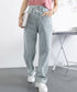 ハイウエスト デニムパンツ レディース 美脚ストレートパンツ 着やせ セミワイドパンツ ボタン付き ジーパン ロングズボン オシャレ カジュアルパンツ 80YFG-001