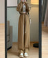 スウェットパンツ レディースワイドパンツ カジュアル ウエストゴム ロングパンツ ハイウエスト リラックスパンツ ゆったり ストレートパンツ 楽ちんイージーパンツ 80YIGL-003