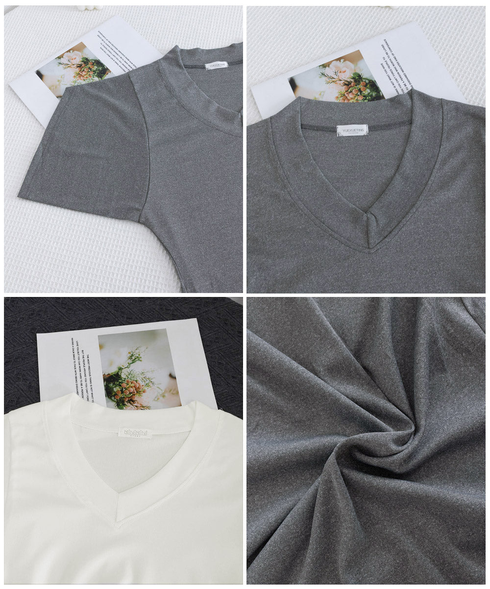 VネックTシャツ レースキャミソール単品 詳細画像34