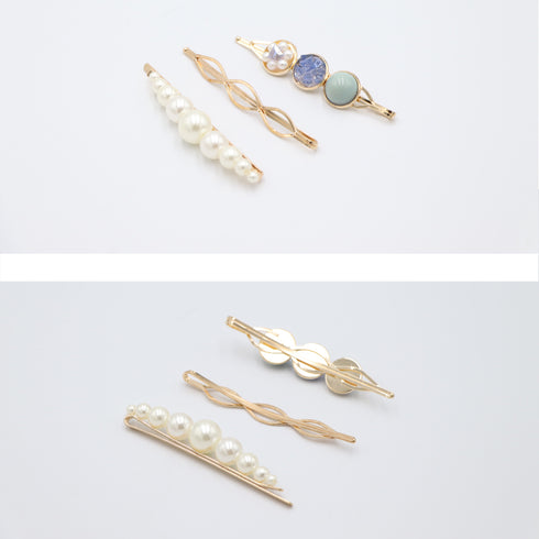 3点セット ヘアピン おしゃれ 3点セット ヘアピン おしゃれ 大人可愛い ヘアアクセサリー パール ヘアピン 前髪 アメリカピン アメピン 髪留め 80YIYANG-001