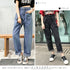 ハイウエスト タックデニムパンツ 韓国 レディース ストレートデニム ワイドパンツ 春夏秋冬 ゆったり ジーンズ ジーパン 股上深め こなれ感 デニム おしゃれ 80YT-014