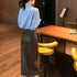 韓国風 フェイクレザースカート スリット エコレザー ハイウエスト ロングスカート レディース きれいめ 秋冬 タイトスカート 美脚 ペンシルスカート ミモレ丈 80YT-022