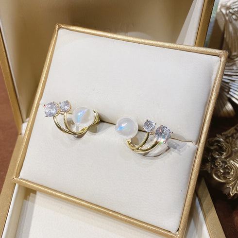 人魚の涙 パールピアス レディース結婚式 きらきら ビジューピアス 韓国ファッション パーティー ジュエリーアクセサリー お呼ばれピアス フェイクパール大人可愛い 80YUNNIAN-004