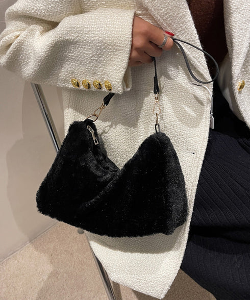 ファーバッグ ショルダーバッグレディース 韓国ワンショルダーバッグ フェイクファーふわふわ 肩掛けカバン もこもこ 可愛いミニバッグ たっぷり収納 ポシェット軽量 80ZCFX-005