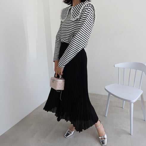 プリーツガウチョパンツ 韓国 スカーチョ レディース シフォンフレアパンツ 体型カバー ゆったりスカンツ 大人お洒落 ボトムスハイウエスト きれいめ 着やせズボン 80ZHUIMENG-015