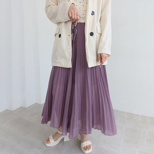 プリーツガウチョパンツ 韓国 スカーチョ レディース シフォンフレアパンツ 体型カバー ゆったりスカンツ 大人お洒落 ボトムスハイウエスト きれいめ 着やせズボン 80ZHUIMENG-015