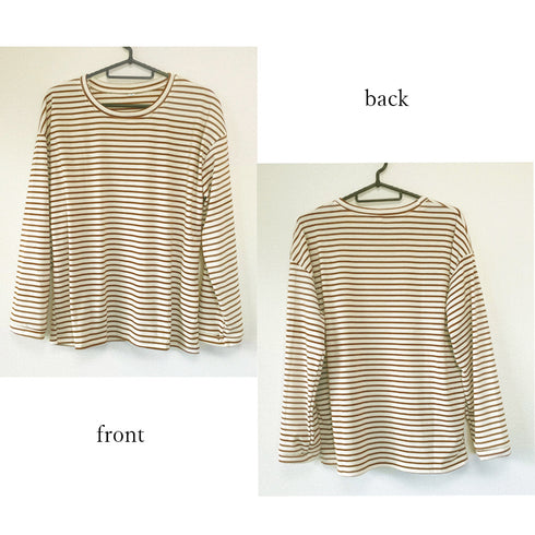 Tシャツ レディース トップス 長袖 薄手 Tシャツ クルーネック レディース 長袖 カジュアル プルオーバー 体型カバー 大人女子 81ANHE-016