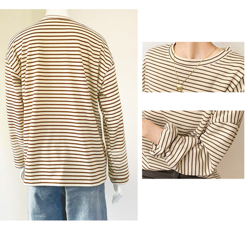 Tシャツ レディース トップス 長袖 薄手 Tシャツ クルーネック レディース 長袖 カジュアル プルオーバー 体型カバー 大人女子 81ANHE-016