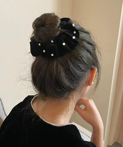 パール ヘアリング シュシュ 大人っぽい レディース ヘアアレンジ フェイクパール 髪飾り オルチャン 大人可愛い 小物 雑貨 上品 新作 人気 誕生日プレゼント 82AKHARU-021