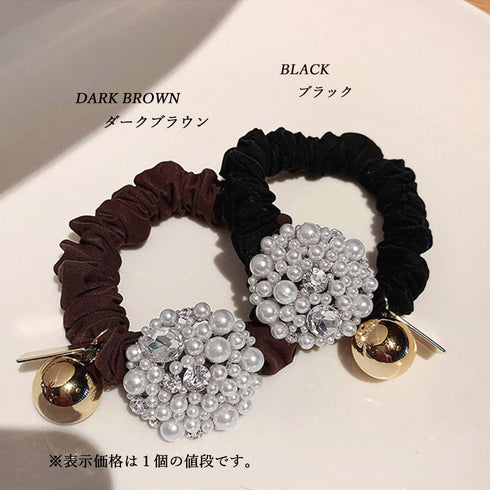 小粒パール ヘアアクセサリー レディース おしゃれ ヘアアレンジ ヘアゴム オフィス 通勤 通学 可愛いまとめ髪 プチプラ エレガント 誕生日 プレゼント 小物 82DOUYU-004