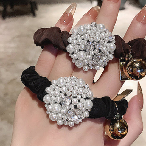 小粒パール ヘアアクセサリー レディース おしゃれ ヘアアレンジ ヘアゴム オフィス 通勤 通学 可愛いまとめ髪 プチプラ エレガント 誕生日 プレゼント 小物 82DOUYU-004