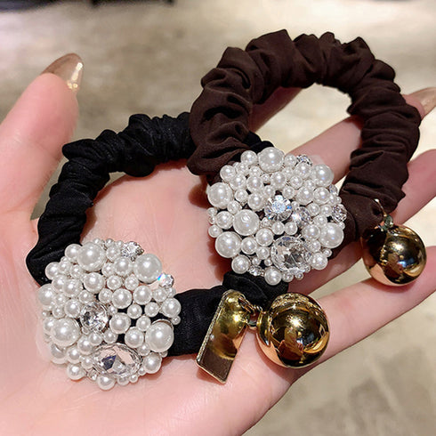 小粒パール ヘアアクセサリー レディース おしゃれ ヘアアレンジ ヘアゴム オフィス 通勤 通学 可愛いまとめ髪 プチプラ エレガント 誕生日 プレゼント 小物 82DOUYU-004