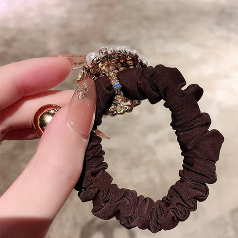 小粒パール ヘアアクセサリー レディース おしゃれ ヘアアレンジ ヘアゴム オフィス 通勤 通学 可愛いまとめ髪 プチプラ エレガント 誕生日 プレゼント 小物 82DOUYU-004