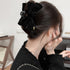 大きめ バンスクリップリボン レディース ヘアアクセサリー お洒落 リボン ベルベット シンプル ハーフアップ ヘアクリップ レディース 女性 髪留め おしゃれ 82HARU-010