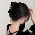 大きめ バンスクリップリボン レディース ヘアアクセサリー お洒落 リボン ベルベット シンプル ハーフアップ ヘアクリップ レディース 女性 髪留め おしゃれ 82HARU-010