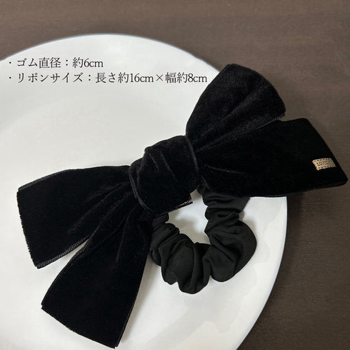 ヘアアクセサリー リボン ヘアゴム レディース ヘアアレンジ シュシュ おしゃれ シンプル かわいい 大ぶり カジュアル オルチャン 髪飾り 髪留め 雑貨 82HARU-012