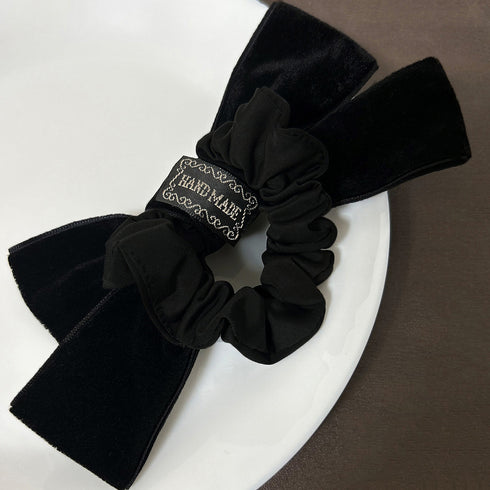 ヘアアクセサリー リボン ヘアゴム レディース ヘアアレンジ シュシュ おしゃれ シンプル かわいい 大ぶり カジュアル オルチャン 髪飾り 髪留め 雑貨 82HARU-012