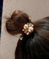 パール ヘアアクセサリー レディース 髪飾り 髪留め ラインストーン おしゃれ 大人可愛い きらきら 大人っぽい お洒落 小物 まとめ髪 太め ヘアゴム 82HARU-015
