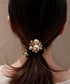 パール ヘアアクセサリー レディース 髪飾り 髪留め ラインストーン おしゃれ 大人可愛い きらきら 大人っぽい お洒落 小物 まとめ髪 太め ヘアゴム 82HARU-015