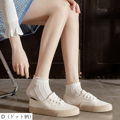 シースルーソックス 花柄 レース女性用 おしゃれ 涼しい アンクル丈 レディース 婦人靴下 薄手 通気性 ショートソックス カジュアル 透け感 通勤 通学 82XJ-001