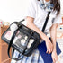 痛バッグ ショルダースクールバッグ高校生 可愛い 2WAY スクールBAG 肩掛け PUレザー 斜め掛けかばん クリア 学生カバン トートバッグ通学バッグA4韓国 83HANC-001