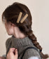 ウール調ヘアクリップ2点セットスリーピン フェルト風前髪クリップ跡がつかない 大人可愛いパッチンピンシンプル おしゃれヘアアクセサリーレトロ髪飾り起毛素材ヘアピン 83TTONG-001