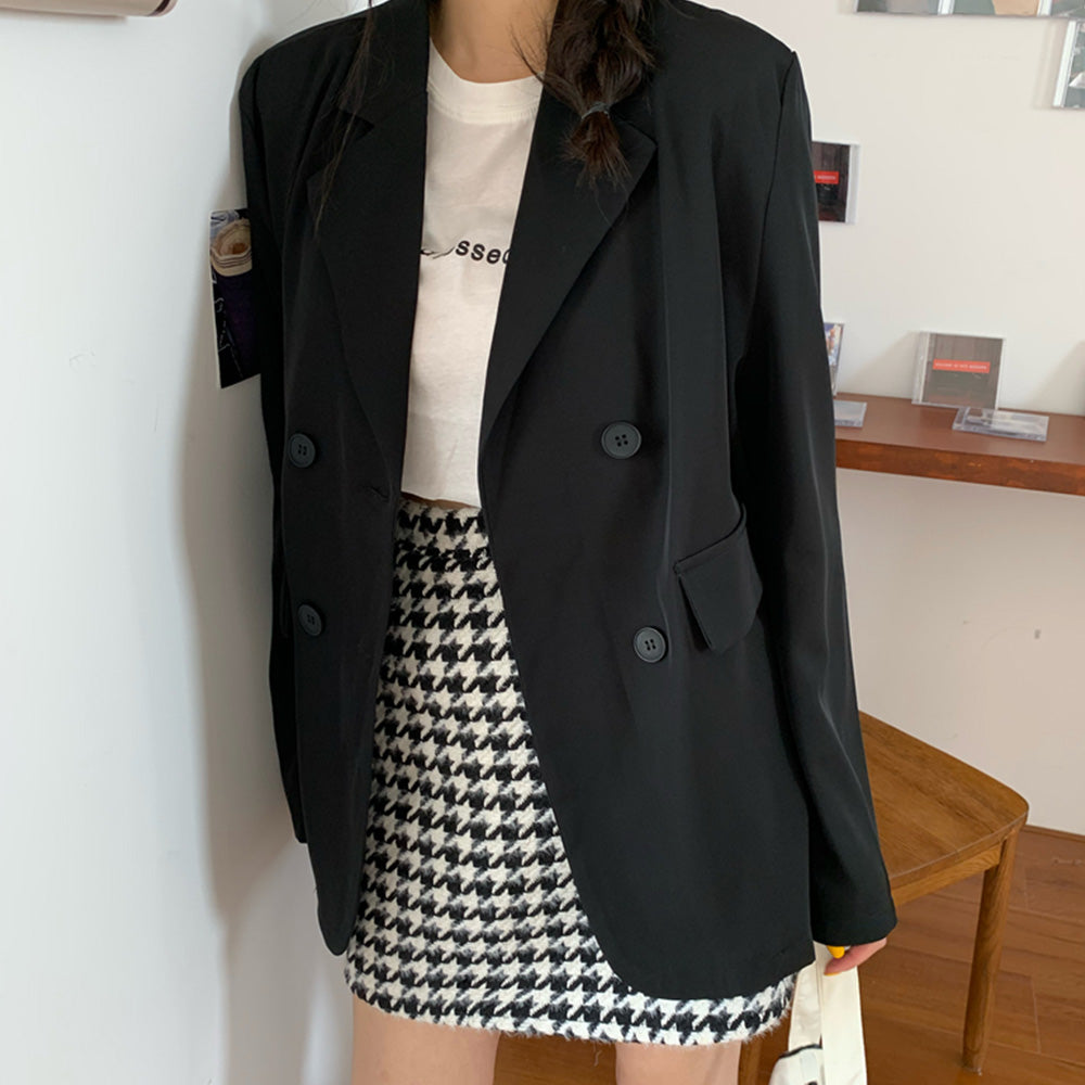 春夏ジャケット レディース 軽アウター黒 ブラック