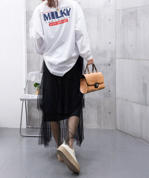 チュールティアードスカート ハイウエスト ロングスカート レディース ウエストゴムフレアスカート 大人可愛いミモレ丈スカートきれいめボリュームスカート春夏 韓国風 83AIMEIJU-002