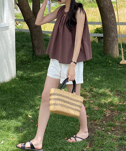 ショートパンツ レディース美脚ショーパン ポケット付き 着やせ 短パン ハイウエスト 夏ボトムス ベーシックショーパン ウエストゴム カジュアルパンツ無地 涼しげ 83CHENXN-004