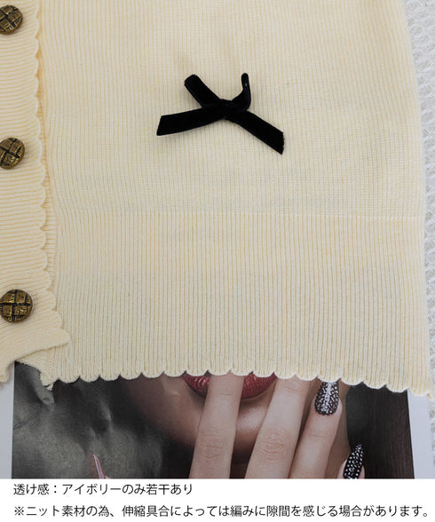 ニットカーディガンリボン飾り 秋冬ニット レディース 韓国風ニットトップスクルーネック 大人可愛い 長袖ニットアウター 程よい甘さセーター メタルボタンニット羽織 83CHENXN-006