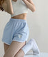 ハートポイントショートパンツ 夏服部屋着 レディース ハイウエストショーパン ワンポイント 着やせ短パン カジュアルスポーツパンツ リラックススウェット服 運動着 83CWSLF-001