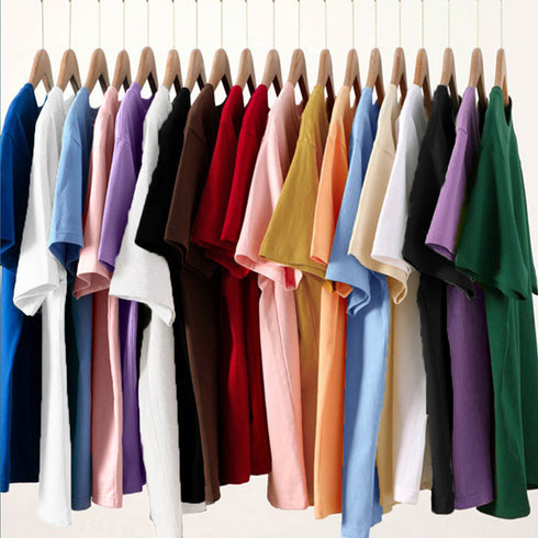 tシャツ レディース 半袖 無地ロングT クルーネック tシャツ ゆったり 体型カバー ベーシックTシャツ 白 シンプルカットソー着回しプルオーバー 夏服 12色 83DAKUN-001