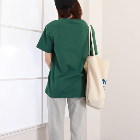 tシャツ レディース 半袖 無地ロングT クルーネック tシャツ ゆったり 体型カバー ベーシックTシャツ 白 シンプルカットソー着回しプルオーバー 夏服 12色 83DAKUN-001