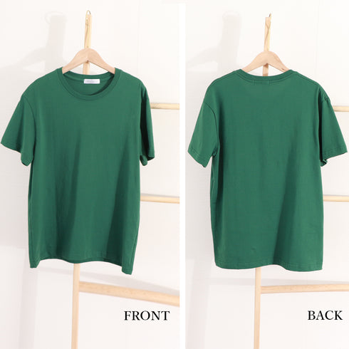 tシャツ レディース 半袖 無地ロングT クルーネック tシャツ ゆったり 体型カバー ベーシックTシャツ 白 シンプルカットソー着回しプルオーバー 夏服 12色 83DAKUN-001