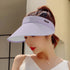 韓国サンバイザー つば広 レディース 夏 折りたたみサンバイザー おしゃれ スポーツ帽子 運動登山日よけ帽子 自転車 飛ばない 日焼け防止帽子 釣り 遮光キャンプ 83DBANG-001