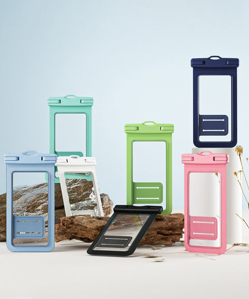 スマホ用防水ケース 水中撮影スマホポーチ 幅広ストラップ付き 携帯防水ケース 全機種対応 タッチ操作可能 水泳砂浜 スマートフォンケース 夏海透明ポーチ 密封設計 83DDLQ-001